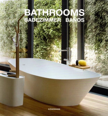 Libro Bathrooms: Los baños modernos son los lugares donde realizamos nuestros rituales diarios y donde a menudo nos entregamos a un mundo de felicidad sensual. Algunos son compactos, algunos son increíblemente eficientes, otros se expanden más allá de los muros de la habitación.