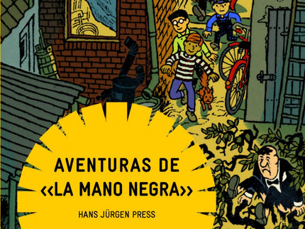Libro Aventuras De  La Mano Negra: Un grupo de amigos se reúne a la salida del colegio para llevar a cabo investigacione