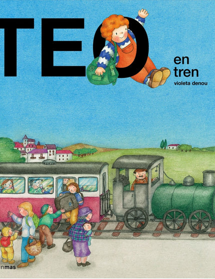 Libro Teo En Tren: Acompañamos a Teo en su primer viaje en tren. A lo largo del trayecto, Teo disfruta del paisaje con s
