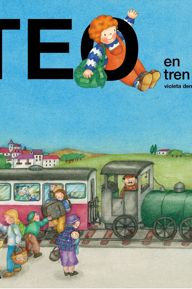 Libro Teo En Tren: Acompañamos a Teo en su primer viaje en tren. A lo largo del trayecto, Teo disfruta del paisaje con s