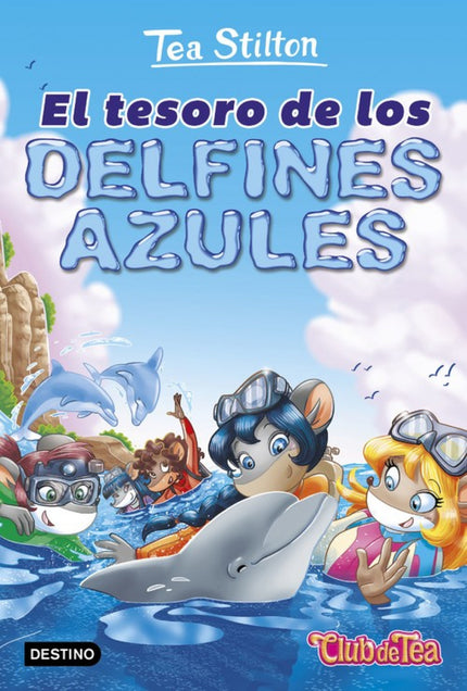Libro El Tesoro De Los Delfines Azules: Cinco delfines se acercan a la costa de la Isla de las Ballenas para pedir ayuda