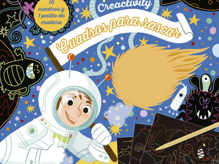 Libro Aventuras: 10 cuadros para rascar y 1 palito de madera. íCrea 10 cuadros ma?gicos!