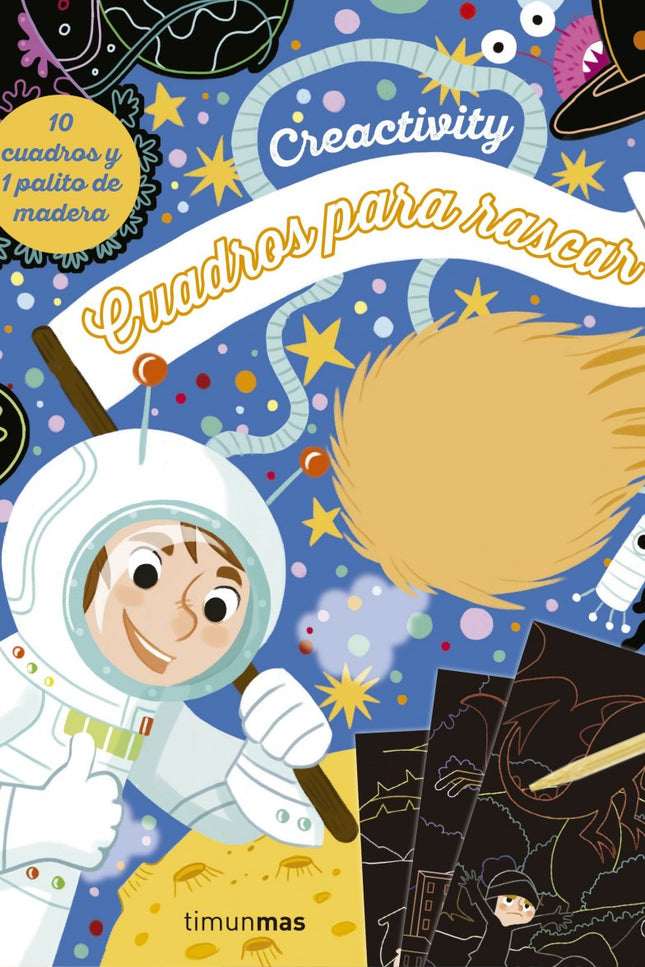 Libro Aventuras: 10 cuadros para rascar y 1 palito de madera. íCrea 10 cuadros ma?gicos!