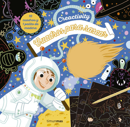 Libro Aventuras: 10 cuadros para rascar y 1 palito de madera. íCrea 10 cuadros ma?gicos!