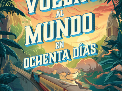 Libro La Vuelta Al Mundo En Ochenta Días: Jean Passepartout, tras una ajetreada vida y variopintos trabajos, llega al número 7 de Saville-row, creyendo encontrar el ansiado sosiego en una casa respetable. Phileas Fogg, parece la persona adecuada a la que servir: puntual en exceso, hermético, de costumbres y de carácter moderado.