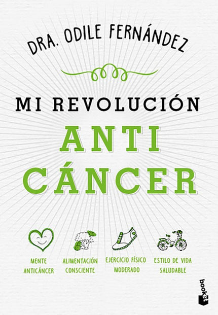 Libro Mi Revolución Anticáncer: Este libro va a quitarle el estigma negativo a la palabra cáncer: cáncer no es igual a muerte, dolor o sufrimiento. Este libro va a dar esperanza: por eso tiene una cara amable y positiva que va a hacer que a las personas que lo lean les salga una sonrisa desde el primer minuto.