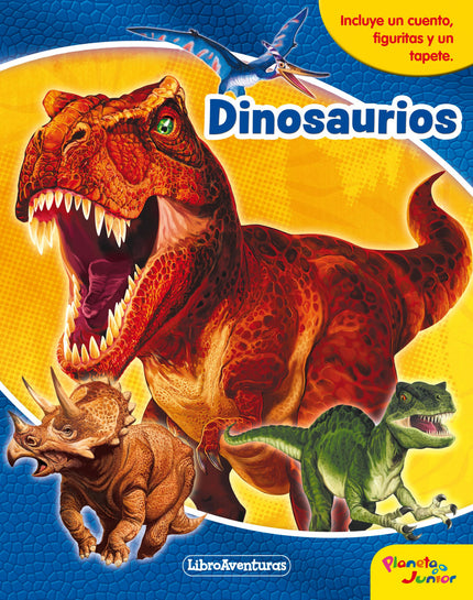 Libro Dinosaurios. Libroaventuras: ¡Explora el universo de las diferentes especies de dinosaurios con LibroAven- turas! Lee las historias y divie?rtete con las figuritas y el tapete gigante.