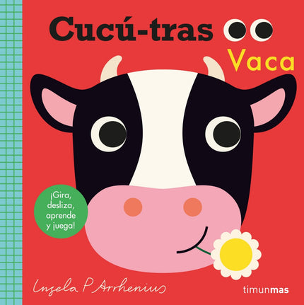 Libro Cucú-tras. Vaca: Los ma?s pequen?os jugara?n al cucu?-tras con los mecanismos de este divertido libro repleto de animales de la granja. Libros de cartone?