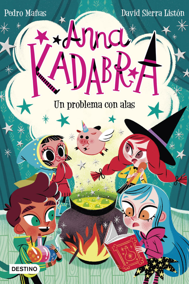 Libro Anna Kadabra. Un Problema Con Alas: En Moonville siempre esta?n sucediendo cosas extran?as, ¡pero es la primera vez que llueven bon?igas con purpurina! El culpable parece ser un pequen?o cachorro volador, mitad cerdo y mitad unicornio.