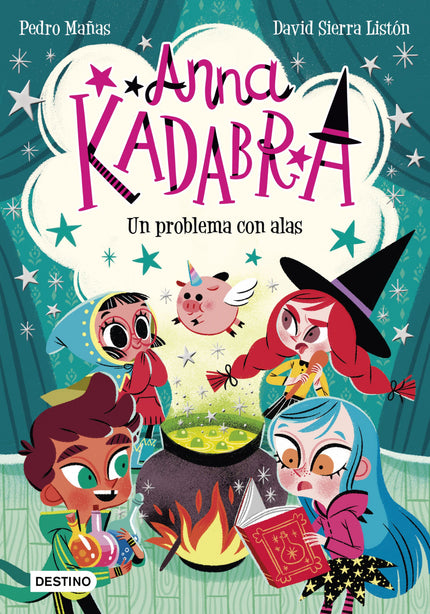 Libro Anna Kadabra. Un Problema Con Alas: En Moonville siempre esta?n sucediendo cosas extran?as, ¡pero es la primera vez que llueven bon?igas con purpurina! El culpable parece ser un pequen?o cachorro volador, mitad cerdo y mitad unicornio.