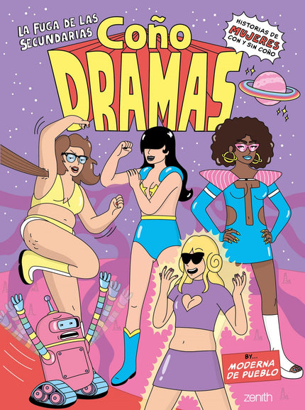 Libro Coñodramas: ¡Cuidado! Este libro atufa a feminismo y encima solo habla de cosas de chicas.