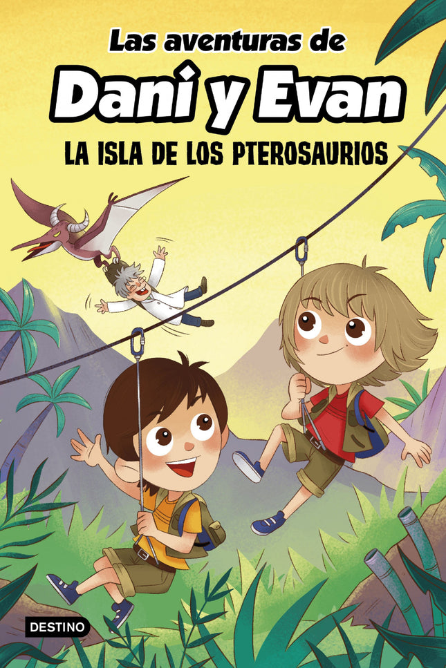 Libro Las Aventuras De Dani Y Evan. La Isla De Los Pterosaurios: ¡Vuelven las aventuras de Dani y Evan! Ha aparecido una misteriosa isla en el Santuario de los Dinosaurios y los dos hermanos regresarán con el Profesor Bizcoché para explorarla.