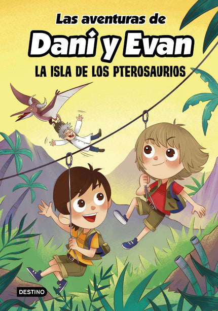 Libro Las Aventuras De Dani Y Evan. La Isla De Los Pterosaurios: ¡Vuelven las aventuras de Dani y Evan! Ha aparecido una misteriosa isla en el Santuario de los Dinosaurios y los dos hermanos regresarán con el Profesor Bizcoché para explorarla.
