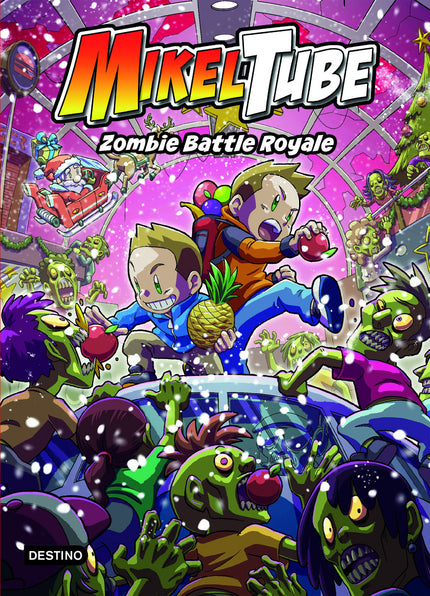 Libro Mikeltube 3. Zombie Battle Royale: Tras su accidentada visita a la isla del apocalipsis final, Mikel y Leo se preparan para pasar unas fiestas de Navidad en familia y un poco más? sosegadas.