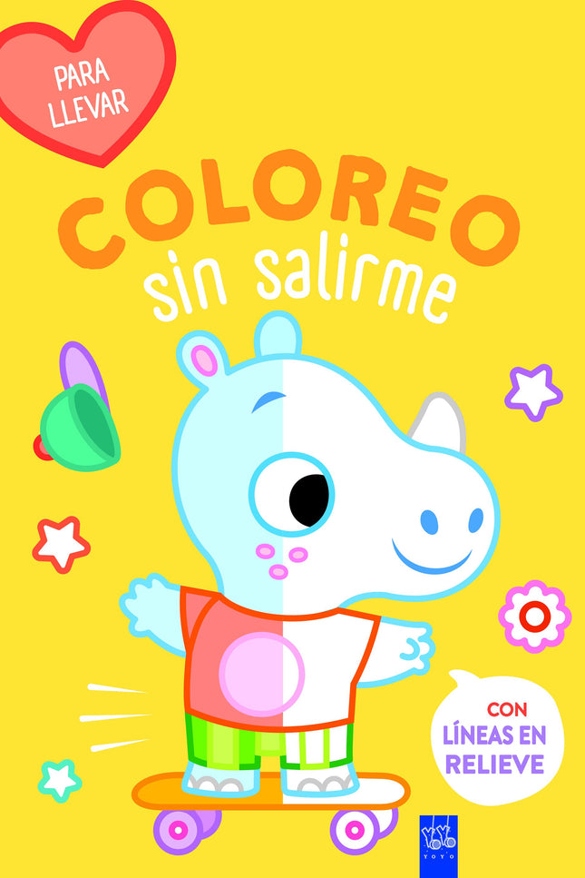 COLOREO SIN SALIRME-PARA LLEVAR. RINOCERONTE - YOYO - RUSTICA