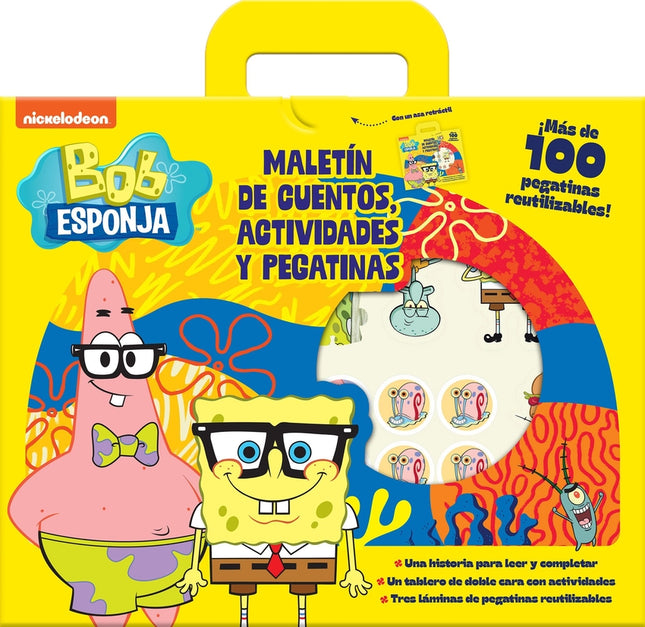 Bob Esponja. Maletín De Cuentos, Actividades Y Pegatinas
