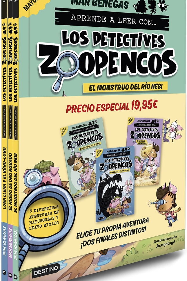 Pack Aprende A Leer Con... ¡los Detectives Zoopencos! 1, 2 Y 3: En Letra