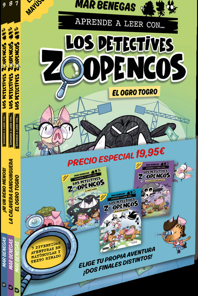 Pack Aprende A Leer Con... ¡los Detectives Zoopencos! 7, 8 Y 9: En Letra Mayúscu