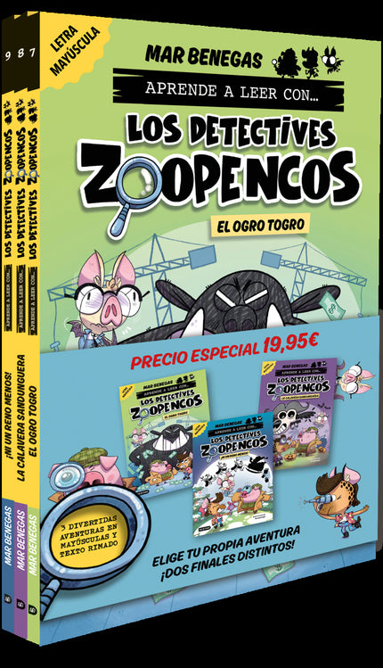 Pack Aprende A Leer Con... ¡los Detectives Zoopencos! 7, 8 Y 9: En Letra Mayúscu