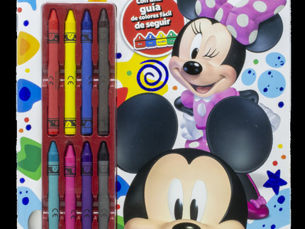 Mickey. Colorea Por Números Con Ceras