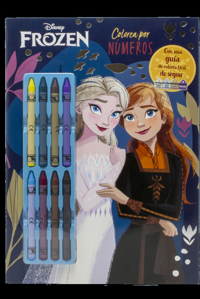 Frozen. Colorea Por Números Con Ceras