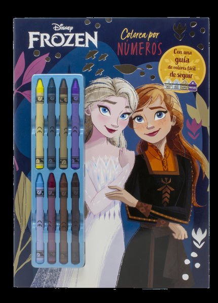 Frozen. Colorea Por Números Con Ceras