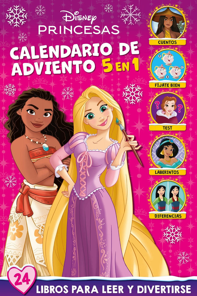 Princesas. Calendario De Adviento 5 En 1