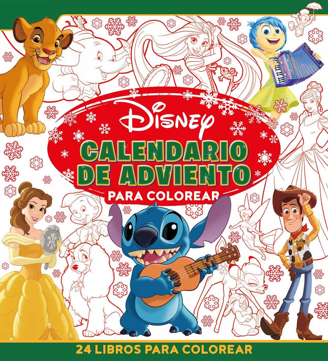 Disney. Calendario De Adviento Para Colorear