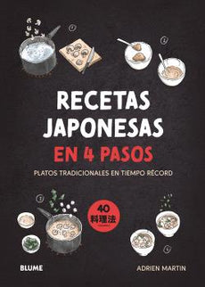 RECETAS JAPONESAS EN 4 PASOS - Adrien Martin - RUSTICA