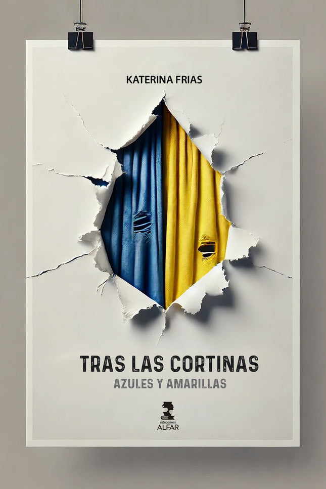 Tras Las Cortinas:azules Y Amarillas