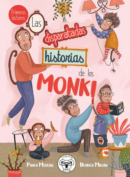 Libro Las Disparatadas Historias De Los Monki: Los Monki son una familia extremadamente inteligente, pero sin una pizca de sentido común. Cada vez que se enfrentan a problemas sencillos, deciden resolverlos de la forma más compleja.