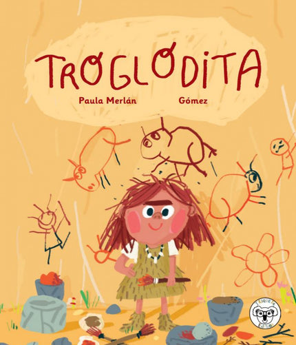 Libro Troglodita: Cuando Alicia, la troglodita, ve un anuncio en el periolítico del día solicitando ilustradora y pintora no duda en enviar su candidatura a Rupestre Pinturas. Su mayor sueño es pintar cuevas prehistóricas.