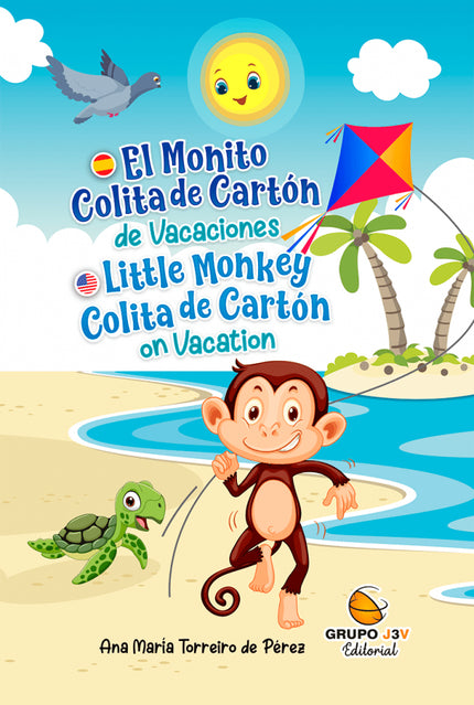 Monito Cola De Carton De Vacaciones El