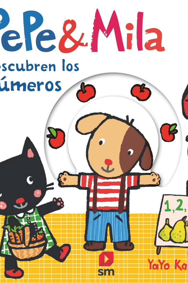 Libro Pepe Y Mila Descubren Los Números: Hoy Pepe y Mila van al mercado y compran 1 limón, 2 pepinos, 3 pimientos... ¡y muchas cosas más!Un libro con solapas y lengüetas para que el niño aprenda los números y descubra sorpresas en cada página.