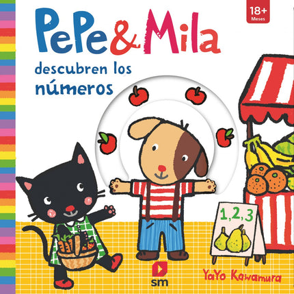 Libro Pepe Y Mila Descubren Los Números: Hoy Pepe y Mila van al mercado y compran 1 limón, 2 pepinos, 3 pimientos... ¡y muchas cosas más!Un libro con solapas y lengüetas para que el niño aprenda los números y descubra sorpresas en cada página.