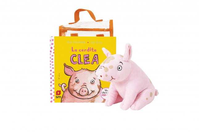 Libro Pack La Cerdita Clea: Este pack contiene el libro con pop-ups y un muñeco de la cerdita Clea, su personaje favorito.á