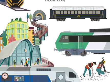 Libro El Libro De Los Trenes: ¿Cómo es una estación de tren? ¿Quién trabaja en ella?