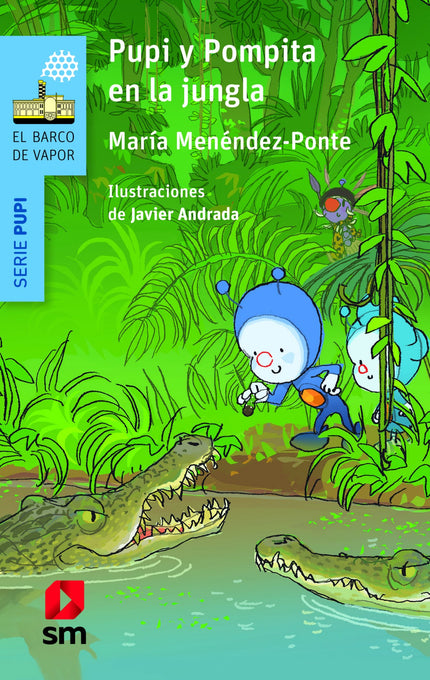 Libro Pupi Y Pompita En La Jungla: Pupi acaba de leer una noticia de lo más preocupante: los elefantes africanos están en peligro.áEl azuloide viajarááhasta la sabana junto conáPompita y toda la pandilla para salvar a los animales. Pero Pinchón tiene otros planes...á