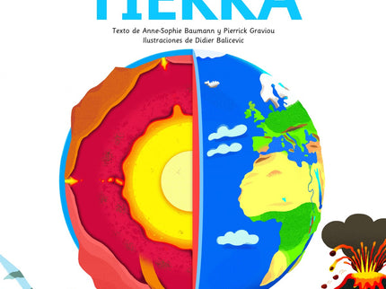 Libro El Gran Libro De La Tierra: Un libro con el qué aprenderás qué es el sistema solar, cómo es la Tierra por dentro, qué movimientos realiza nuestro planeta, qué hay en el interior de un volcán, qué es el clima, cómo surgió la vida y ha evolucionado a lo largo del tiempo, los períodos geológicos? Y muchas cosas más.Incluye más de 45 solapas, lengüetas, ruedas y pop-ups que facilitan la comprensión de cada concepto.