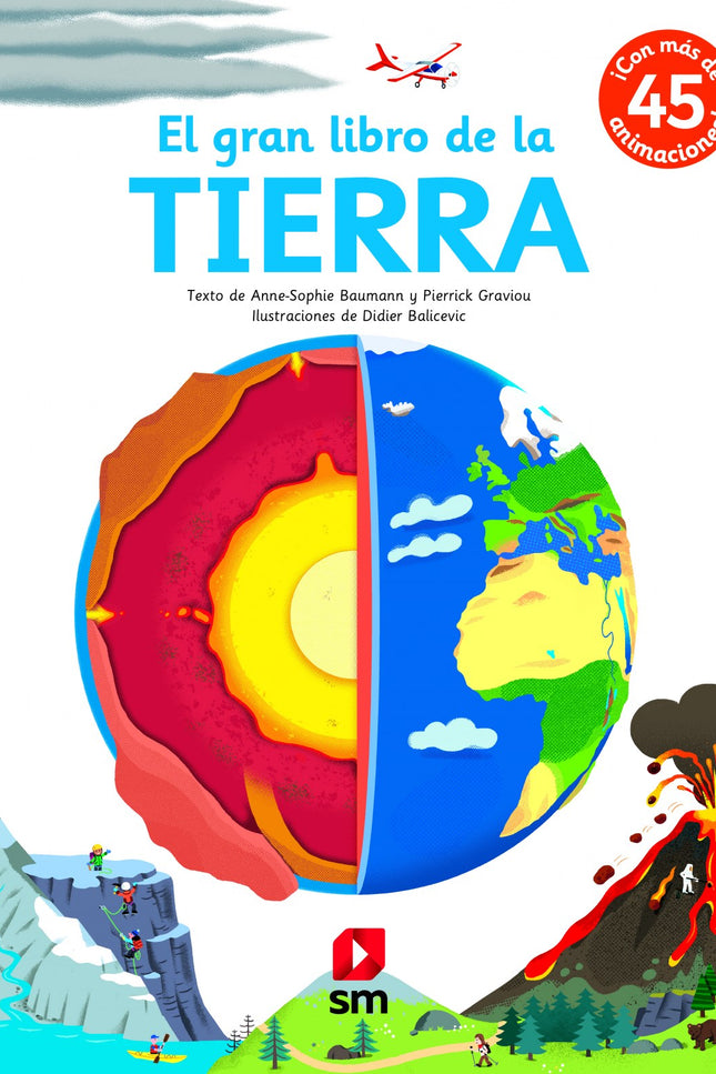Libro El Gran Libro De La Tierra: Un libro con el qué aprenderás qué es el sistema solar, cómo es la Tierra por dentro, qué movimientos realiza nuestro planeta, qué hay en el interior de un volcán, qué es el clima, cómo surgió la vida y ha evolucionado a lo largo del tiempo, los períodos geológicos? Y muchas cosas más.Incluye más de 45 solapas, lengüetas, ruedas y pop-ups que facilitan la comprensión de cada concepto.