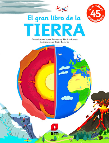 Libro El Gran Libro De La Tierra: Un libro con el qué aprenderás qué es el sistema solar, cómo es la Tierra por dentro, qué movimientos realiza nuestro planeta, qué hay en el interior de un volcán, qué es el clima, cómo surgió la vida y ha evolucionado a lo largo del tiempo, los períodos geológicos? Y muchas cosas más.Incluye más de 45 solapas, lengüetas, ruedas y pop-ups que facilitan la comprensión de cada concepto.