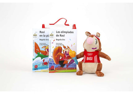 Libro Pack De Rasi Olimpiadas: Un pack con dos títulos de La pandilla de la ardilla: 'Las olimpiadas de Rasi' y 'Rasi en la playa', y además, un muñeco de Rasi (disfrazada de atleta olímpica), la mascota que siempre acompaña a la pandilla en todas sus aventuras.