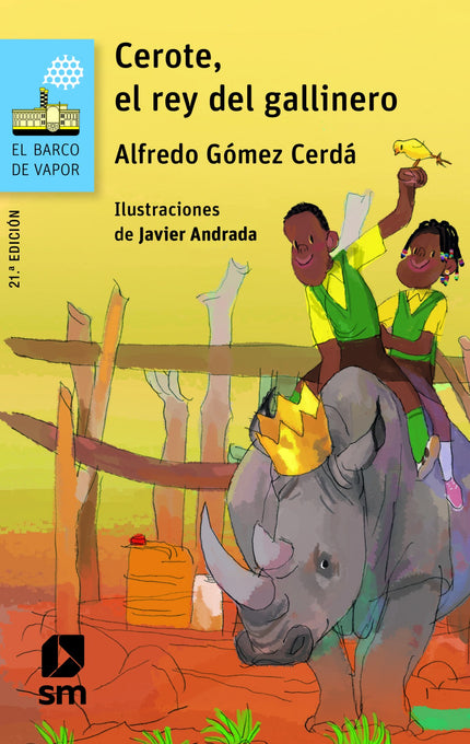 Libro Cerote, El Rey Del Gallinero: Cerote es un rinoceronte que trabaja como guardián de una granja en África. Todo habría marchado bien si no hubiera tenido que protegerla de los animales salvajes, sus anteriores amigos.