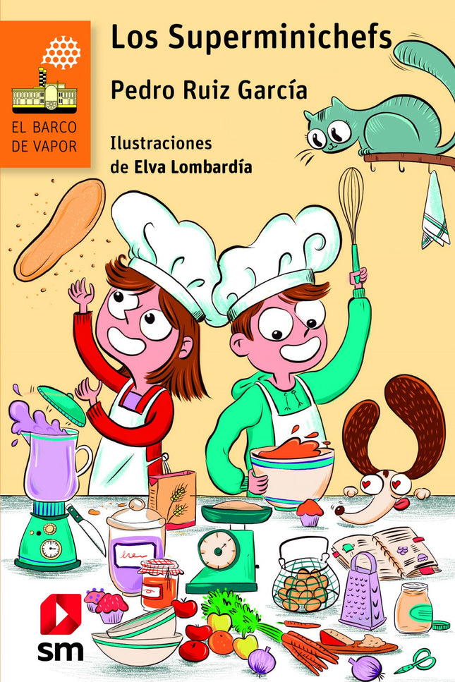 Libro Los Superminichefs: Martín y Melli son gemelos. Y aunque suelen meterse en bastantes líos, el galimatías en el que se han metido ahora es espectacular: sin querer, han hecho trampa en el primer Concurso de Cocina Divertida de su colegio.