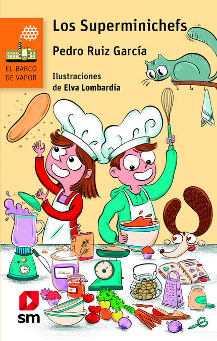 Libro Los Superminichefs: Martín y Melli son gemelos. Y aunque suelen meterse en bastantes líos, el galimatías en el que se han metido ahora es espectacular: sin querer, han hecho trampa en el primer Concurso de Cocina Divertida de su colegio.
