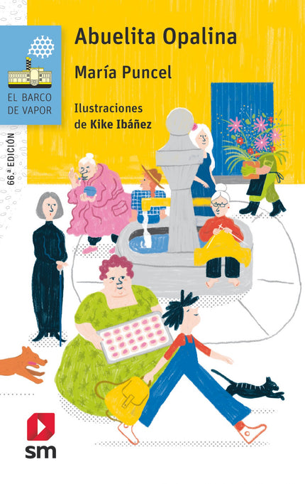 Libro Abuelita Opalina: La profesora Laura ha pedido a sus alumnos que escriban una redacción sobre sus abuelas. Pero ¿qué pasa si no tienes ninguna?