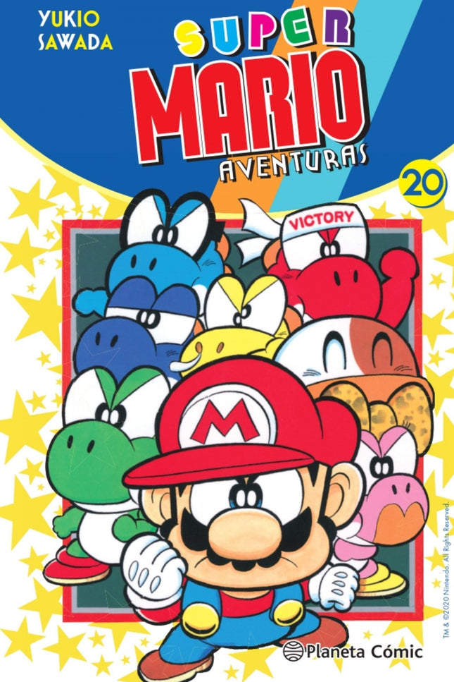 Libro Super Mario Nº 20: Los bebés Yoshi embarcan en una aventura en busca del árbol de la Superfelicidad. Poochy y Mario también los acompañan en este viaje en busca de la felicidad.