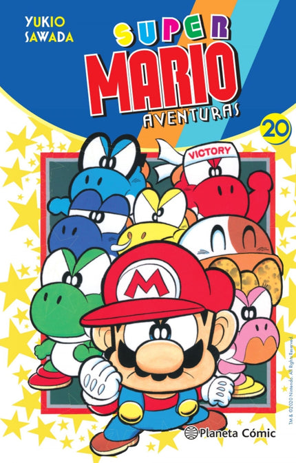 Libro Super Mario Nº 20: Los bebés Yoshi embarcan en una aventura en busca del árbol de la Superfelicidad. Poochy y Mario también los acompañan en este viaje en busca de la felicidad.