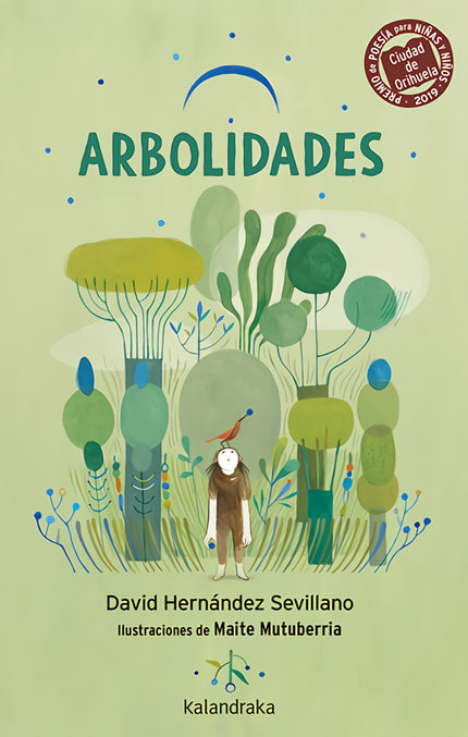 Libro Arbolidades: Hay grandes árboles como el ciprés y pequeños como el bonsai;hay árboles con nombres exóticos como el baobab, rotundos como el madroño, sonoros como el melojo. Los versos de «Arbolidades» nos transportan a los bosques: trama aérea de ramas que tiene su proyección subterránea en la red de raíces que les une, comunica y alimenta.