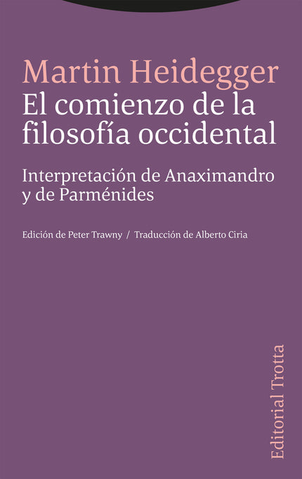 El Comienzo De La Filosofia Occidental